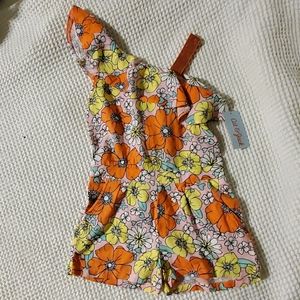 NWT Girls Cat and Jack Floral Romper